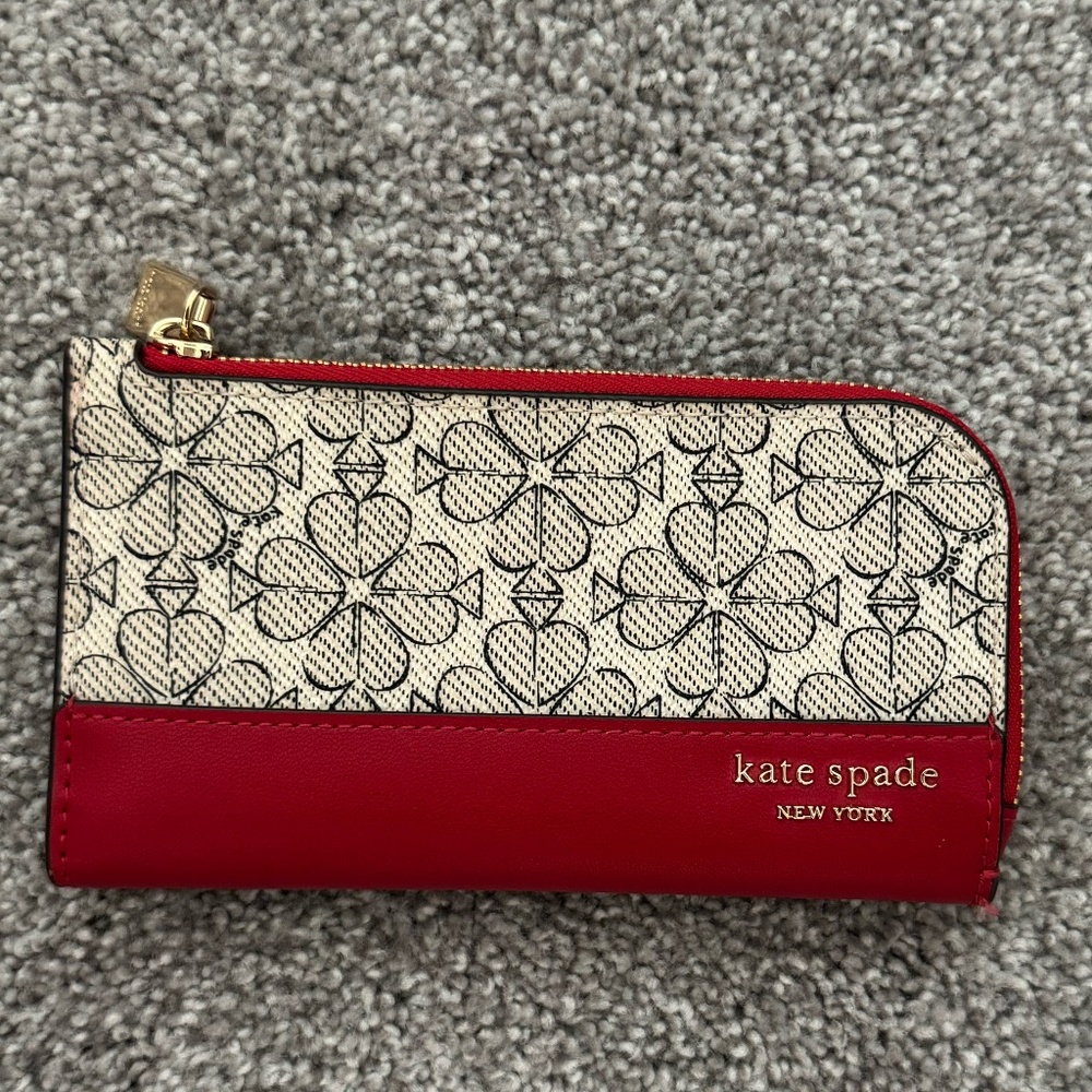 Kate Spade Devin Flower Jacquard Bi-fold wallet